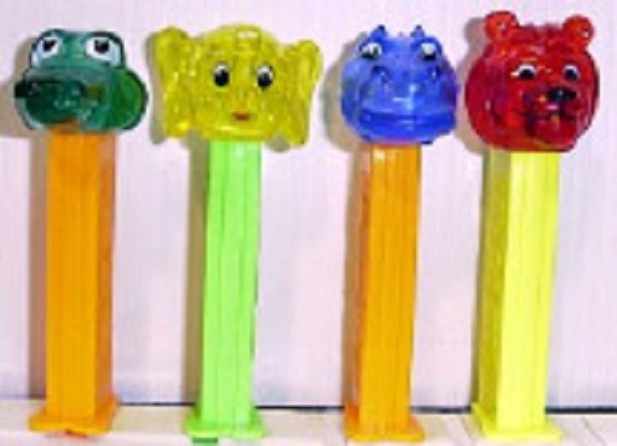 PEZ - Kooky Zoo Series - Choose item from pull down menu - Use for crafts