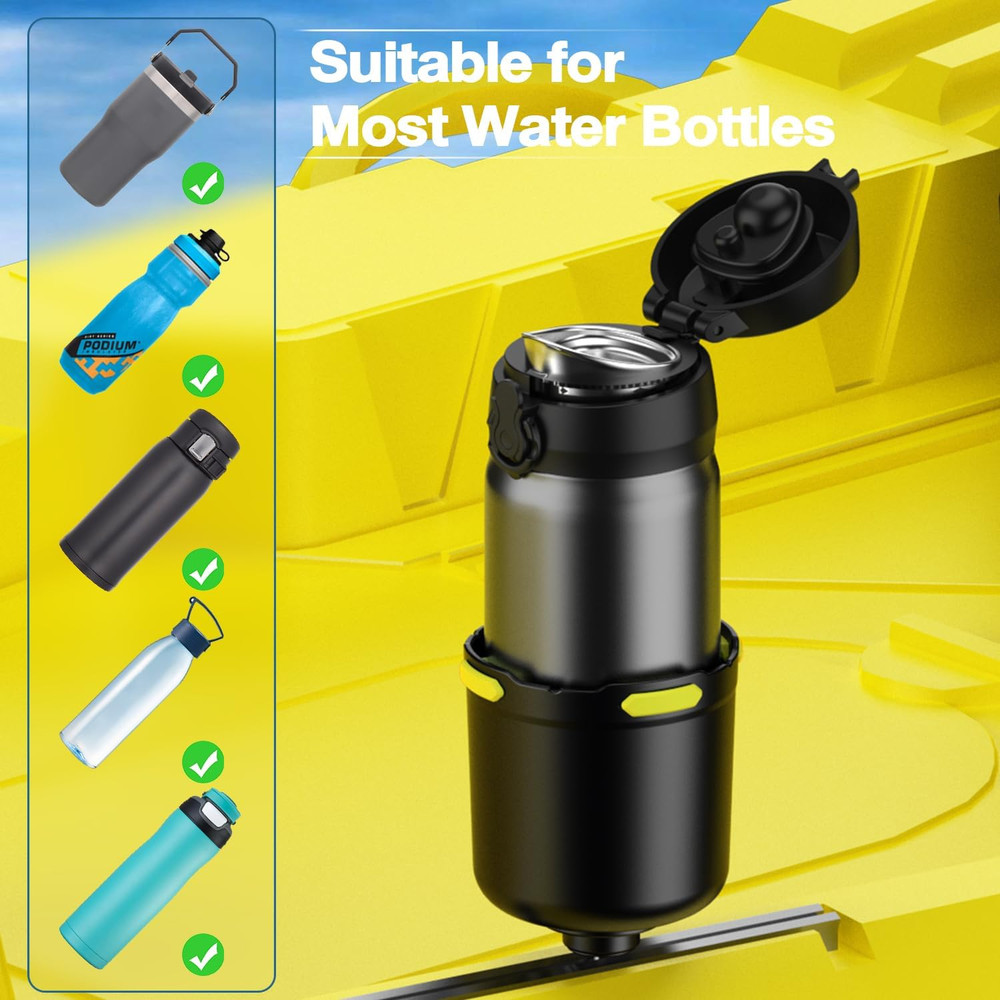 Multifunctional Kayak Cup Holder with Mount for Drinks and Tools