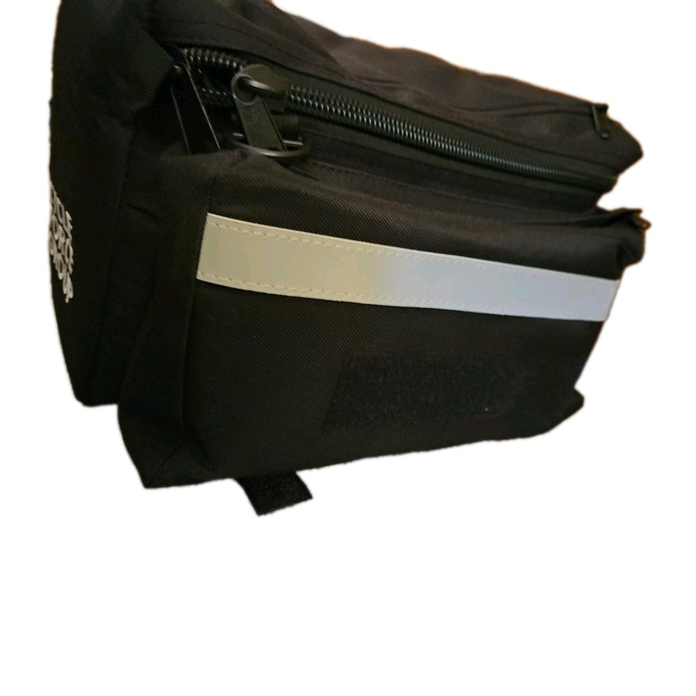 Cycle Force Group Saddle Bag Large Capacity Black Reflective