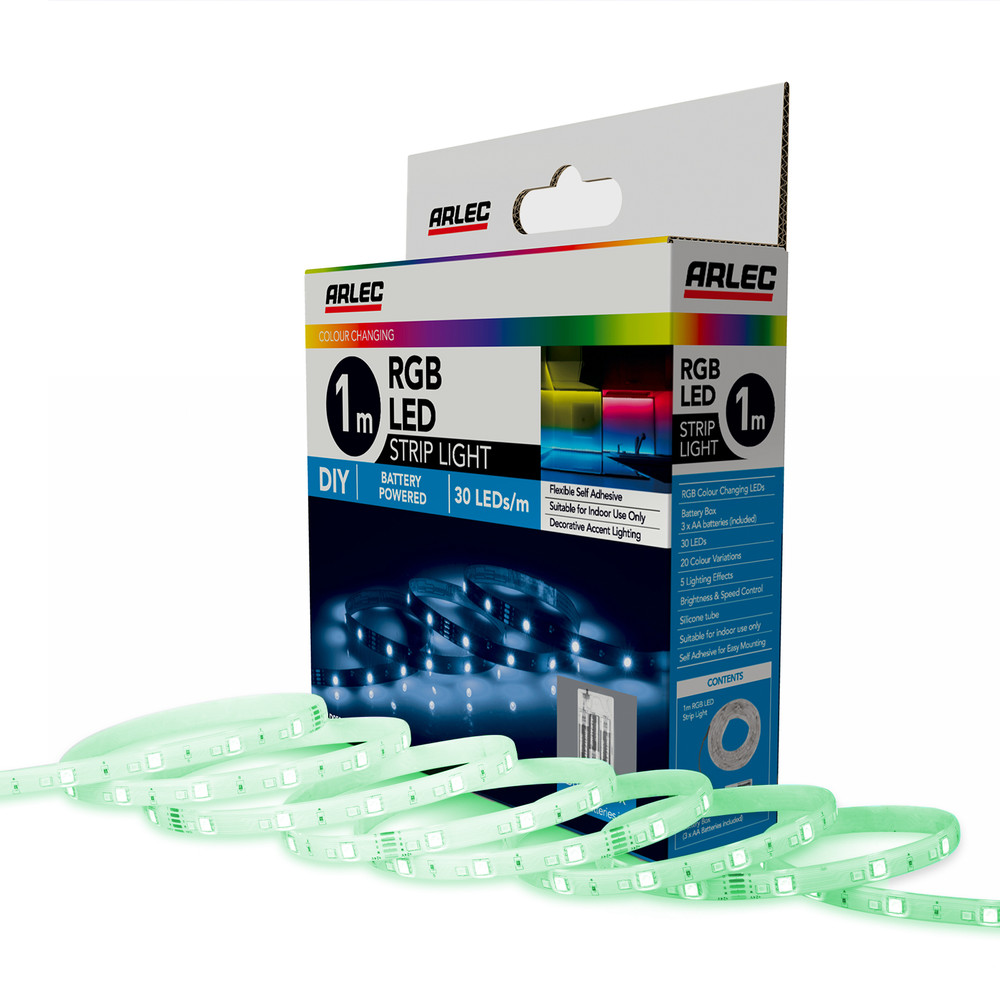 Arlec 1m RGB Battery Strip Light