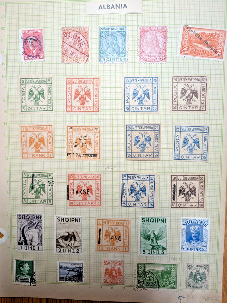 Early Albania Stamps Used Collection, See Description