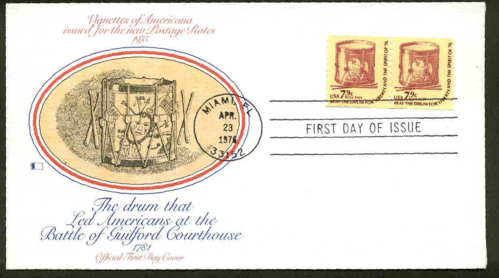 1615 DRUM FDC MIAMI, FL FLEETWOOD CACHET