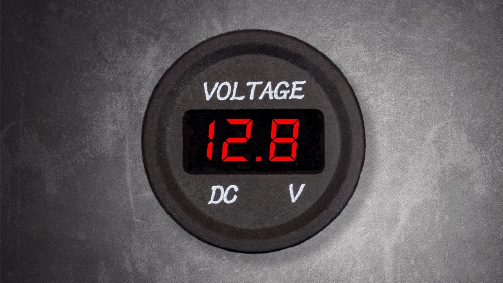 Auto Waterproof Digital Red Voltmeter Gauge Meter 12V