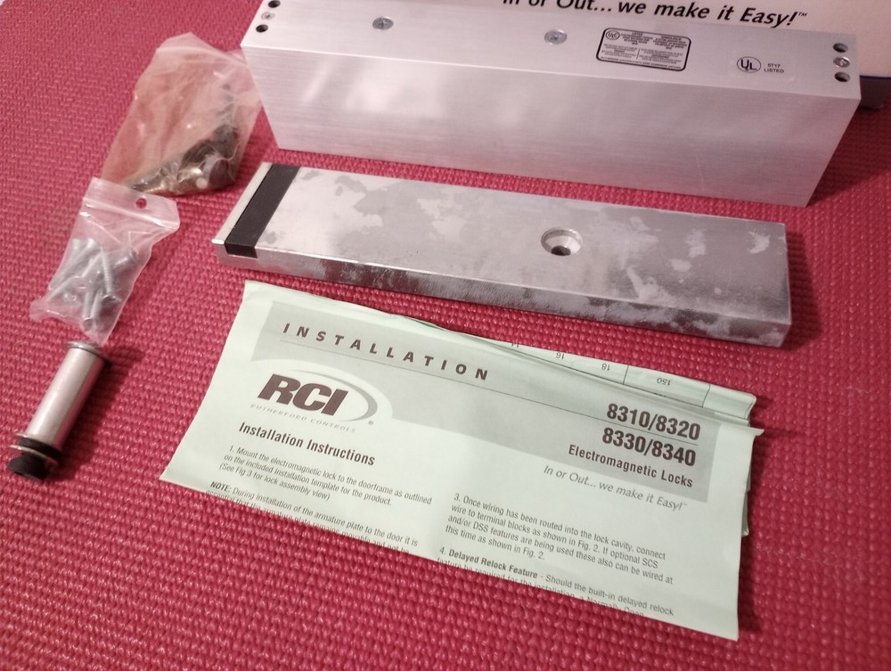 RCI 8310 MultiMag Electromagnetic Lock with Door Status Sensor