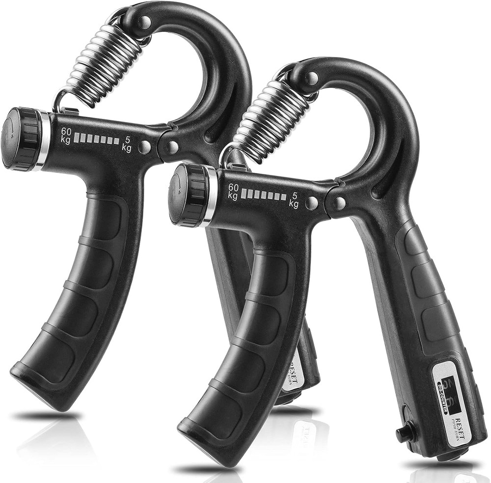 2 Pack Grip Strength Trainer with Counter