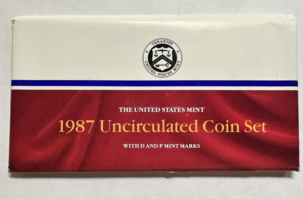 1987 U.S. MINT Uncirculated P&D Mint Set W/COA