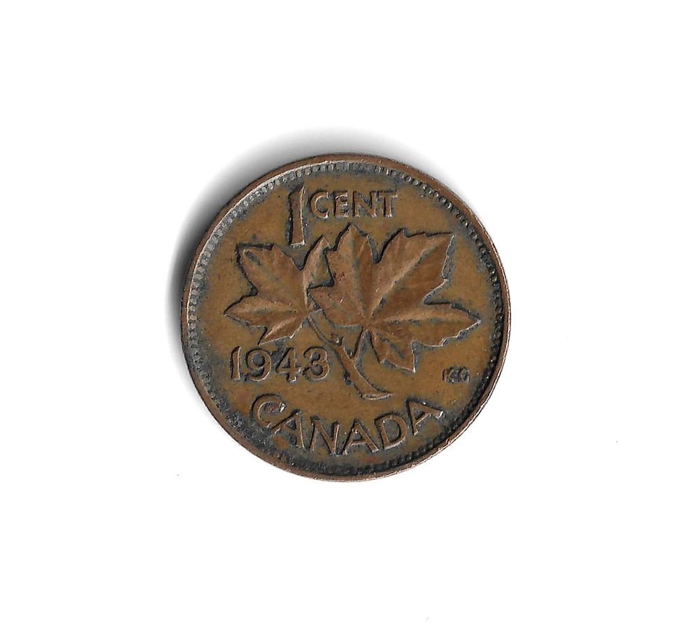 1943 Canada - 1 Cent - 817 - Bronze - 3.2g