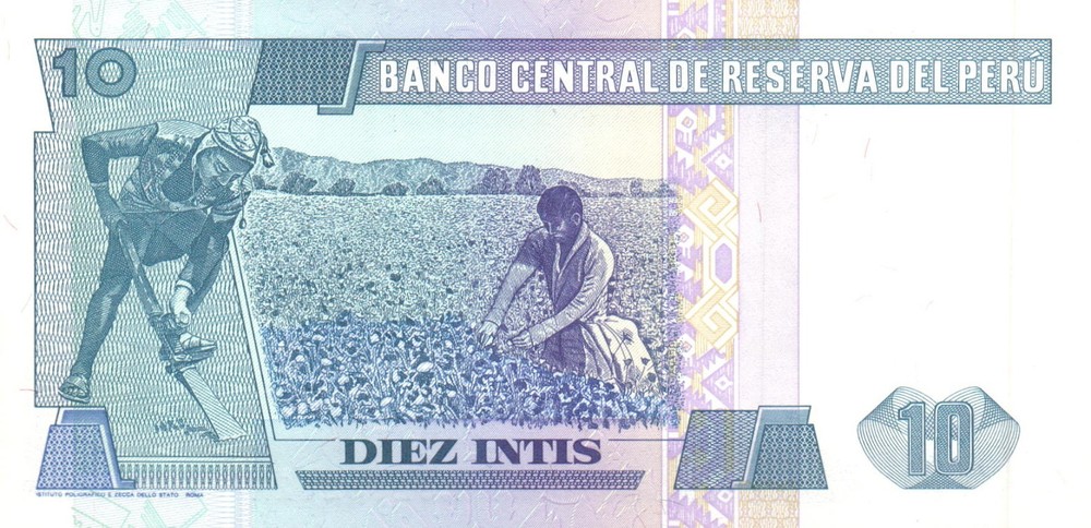 Peru - 10 Intis - Year 1987 - Series A - Uncirculated UNC