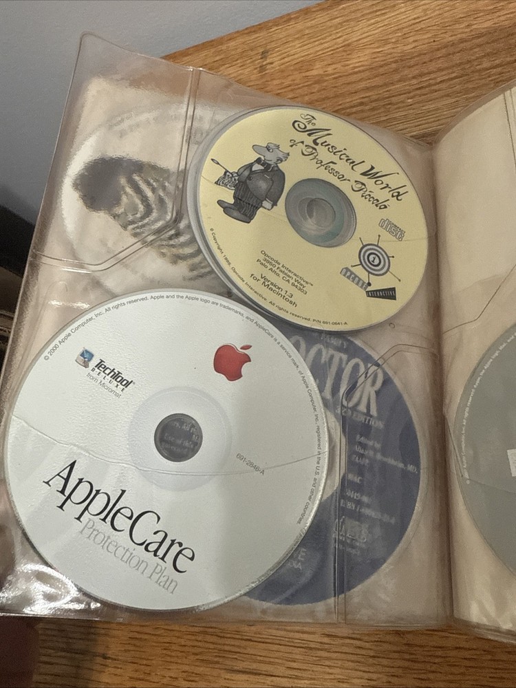 Vintage Apple Macintosh Compact Discs CD-ROM Software Bundle Encyclopedia iMac