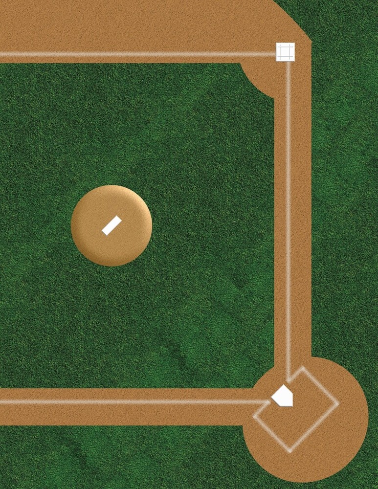 O Scale Baseball Field Model Train Scenery Sheets – Train Layout Feature