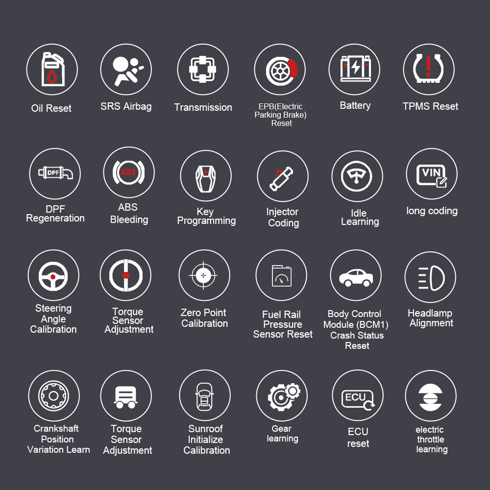 Bi-Directional Automotive Diagnostic Scan Tool Code Reader ABS All System MD698