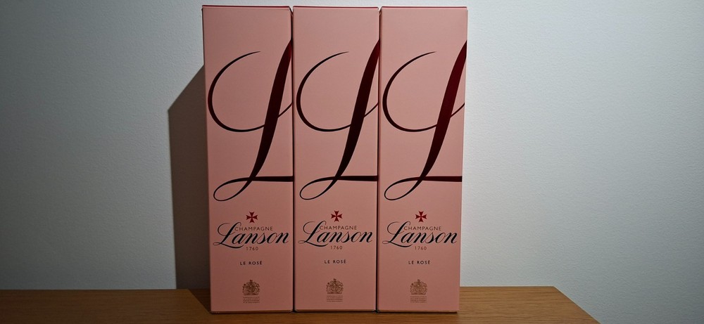 EMPTY LANSON Rosé Boxes x3