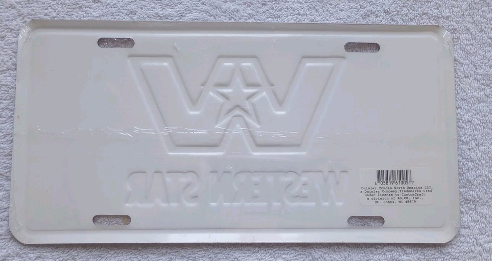 Western Star Vanity Plate