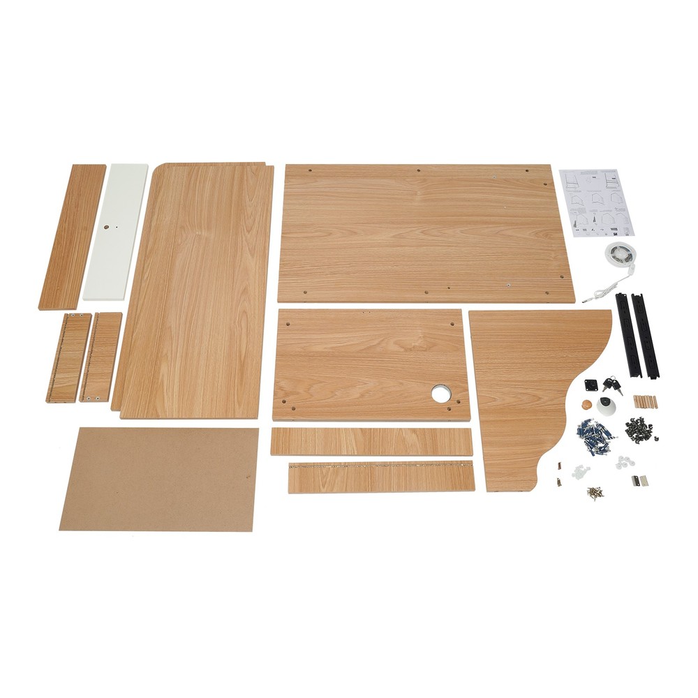 Rectangular Checkout Counter Reception Desk Modern Reception Desk with LED Light