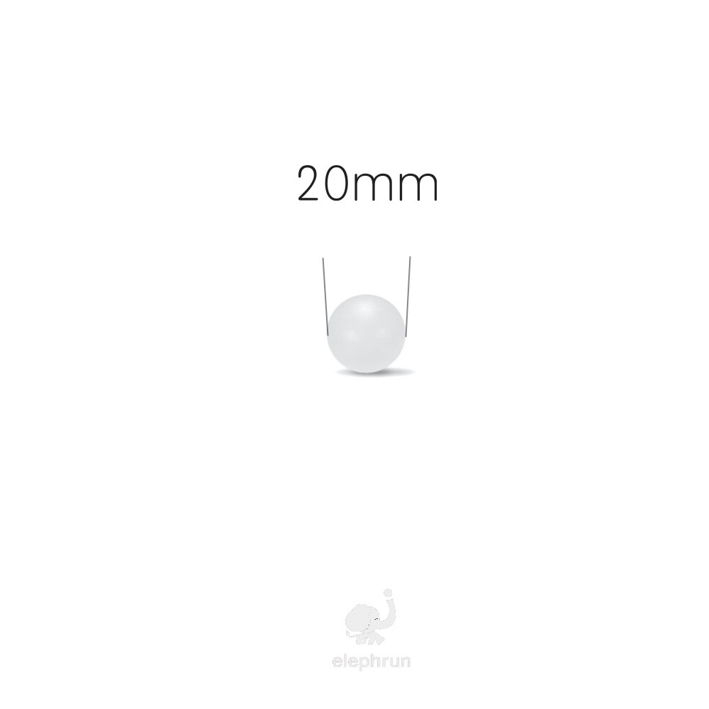 20mm Polypropylene ( PP ) Solid Plastic Bearing Balls Precision Sphere