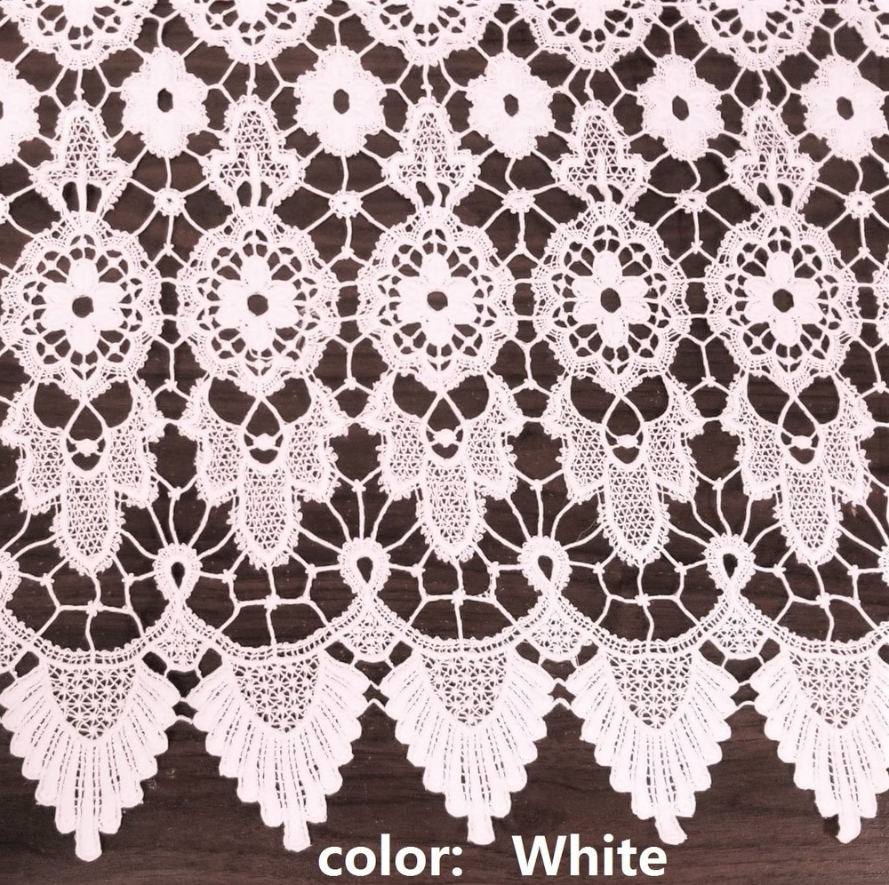 Medallion Macramé Panel 63",White,48W x 63L