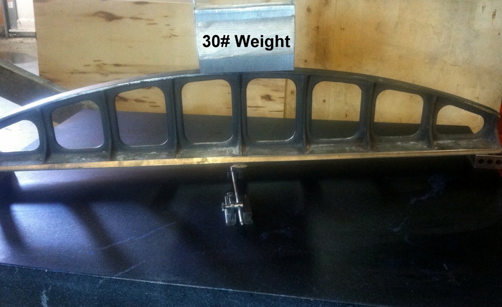 36" Lightweight Cast Iron Camelback Straight Edge Featherweight Raw Casting SO