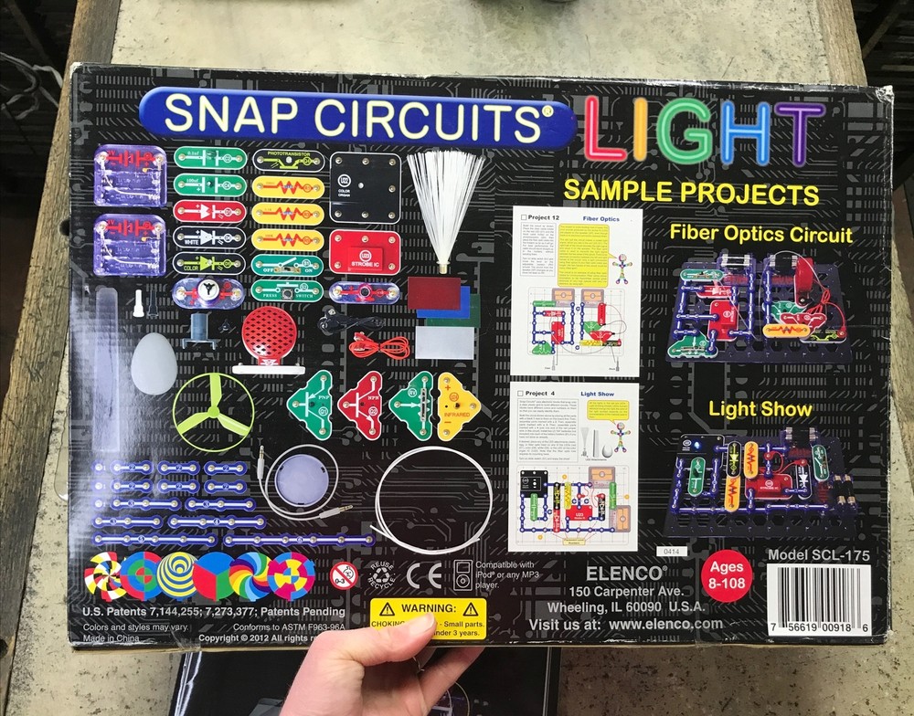 Elenco Snap Circuits LIGHT (SCL-175) Educational Electronics 100% Complete