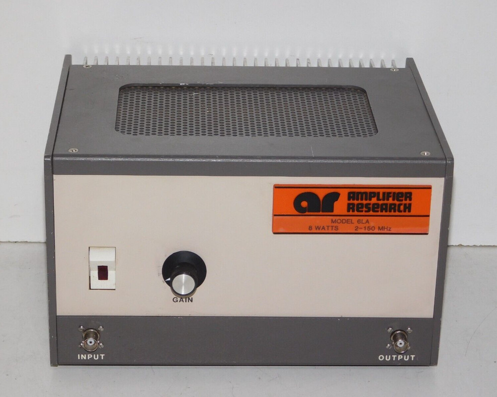 Amplifier Research 6LA RF Amplifier 8 Watts 2-150MHz Input Output System AR Unit