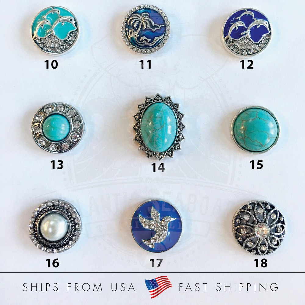 Variety Snap Buttons -- Fits Snap Base 18-20mm Choose From Pull-Down Menu 10-18