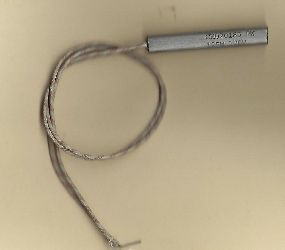 Fast Heat Cartridge Heater 3/8" Dia X 2.25" Long 125W 120V 12"  Fiberglass Leads