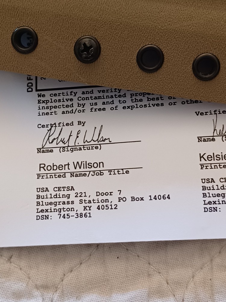 USGI Unmarked Flat Duty Belt Holster VG