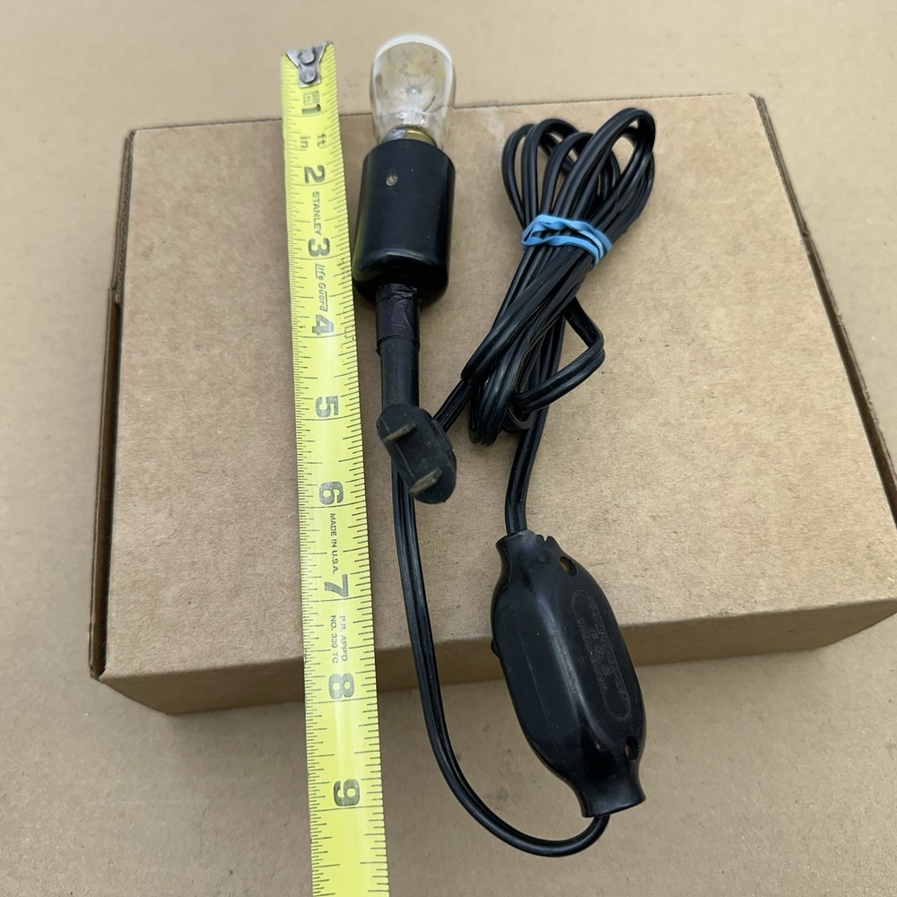 Vintage Working Microscope Lamp Light Bulb Illuminator Switch USA