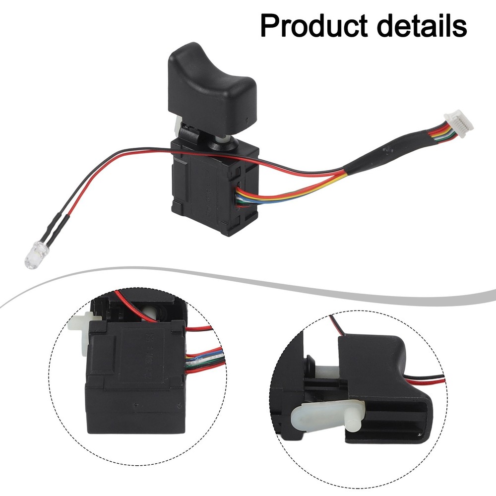 Trigger Switch Light 1pcs Cordless Electric Replace Trigger Switch 36V