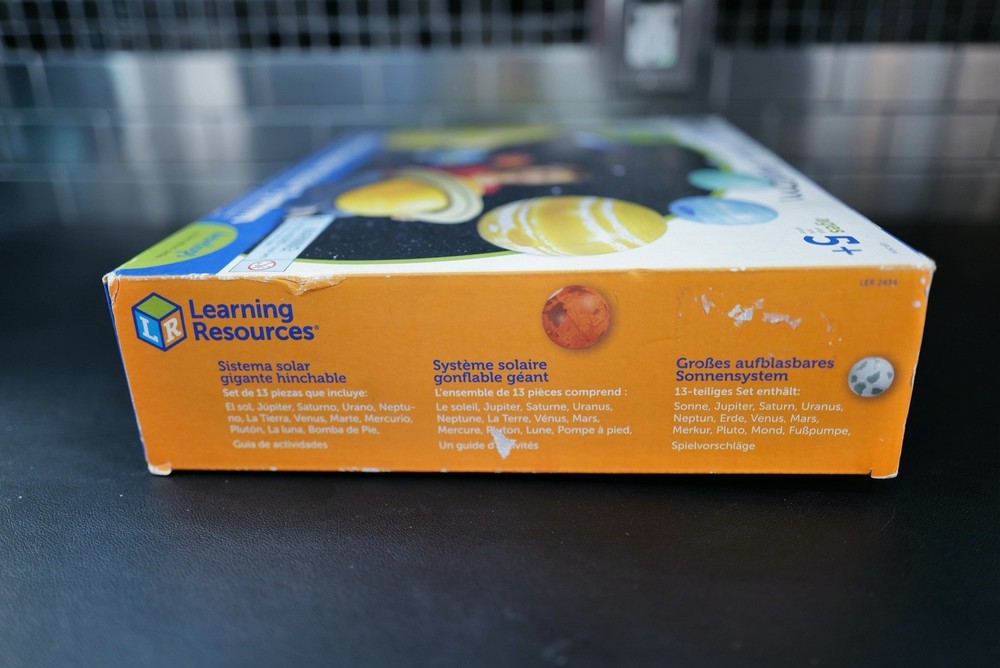 Learning Resources Giant Inflatable Solar System Classroom Set Pump Unused