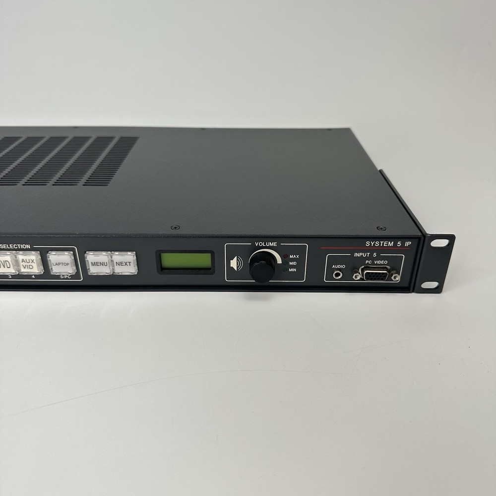 Extron System 5 IP Multi-Format Switcher – 5 Input AV Control – Used, Rack Ears