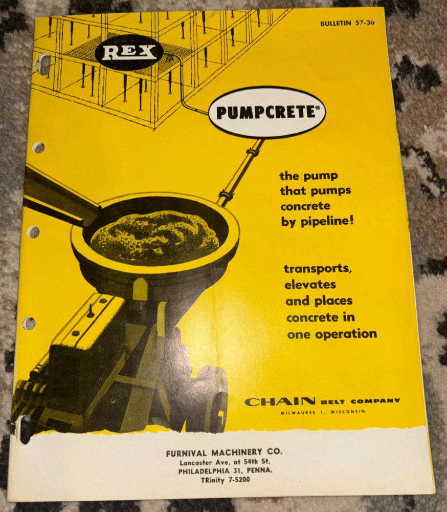 Rex Pumpcrete Concrete Pumps Brochure AMIL25