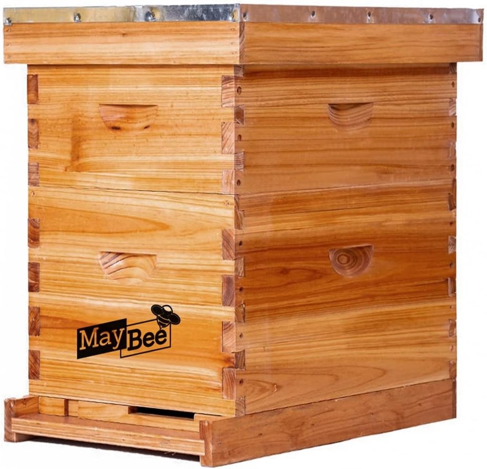 Beehive 8 Frame Bee Hives & Supplies Starter Kit Bee Hive Beginner Honey Bee