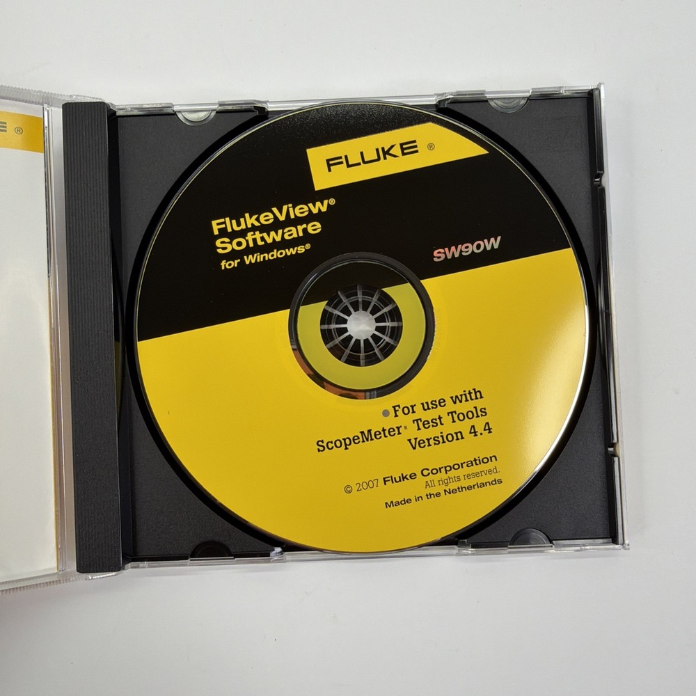 Fluke 123 Industrial Scope Meter C120 + USERS MANUAL + Software