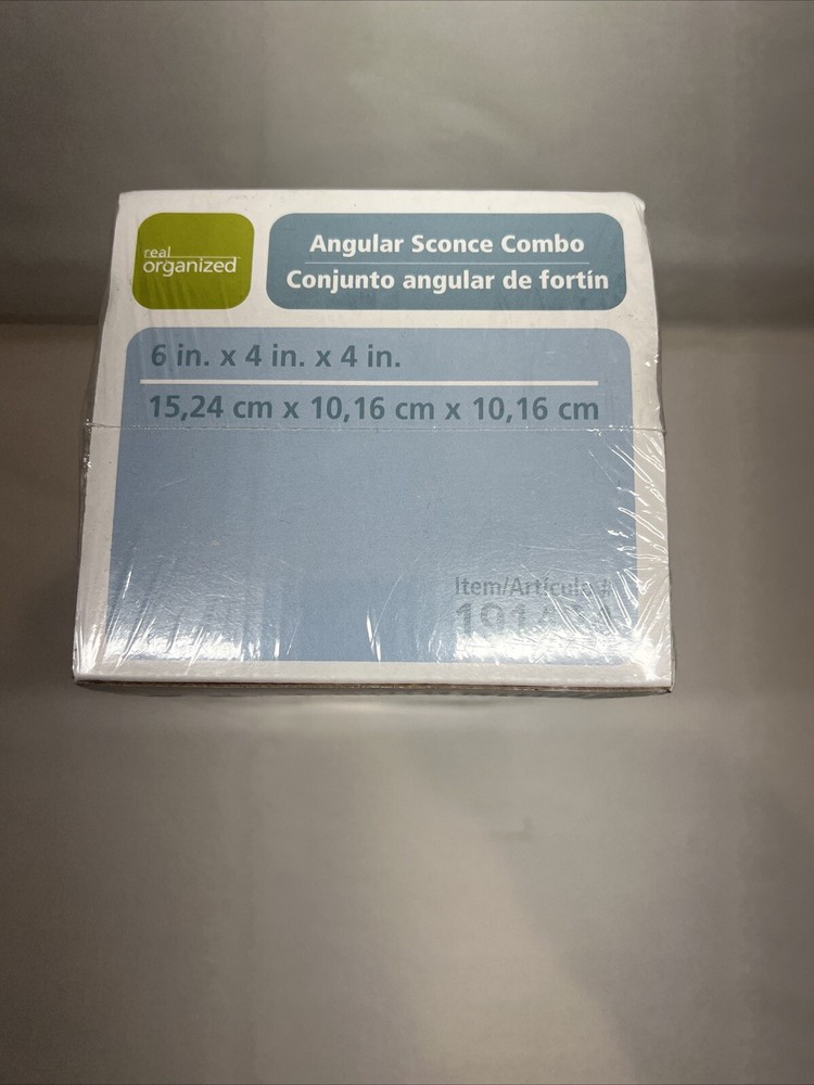 Real Organized Angular Sconce Combo Self, Item #191424 6”X4”X4” Brown Finish