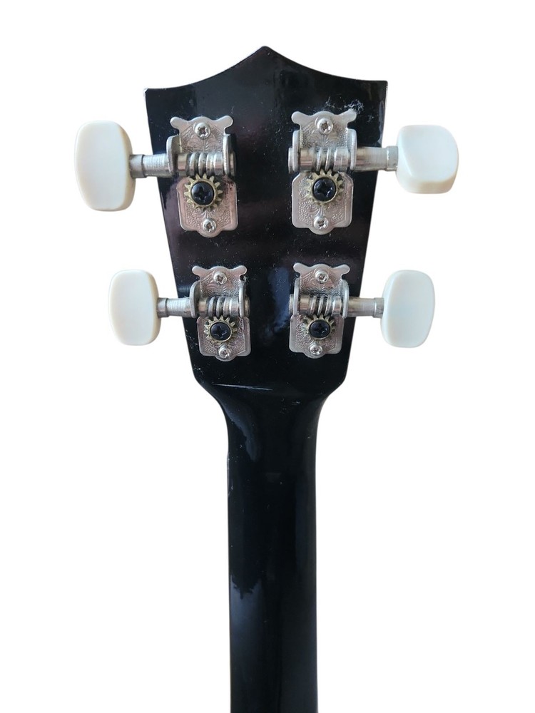 [Super Rare] Hawaii Design Ukulele Black Sea Turtle Pattern 4 Strings for