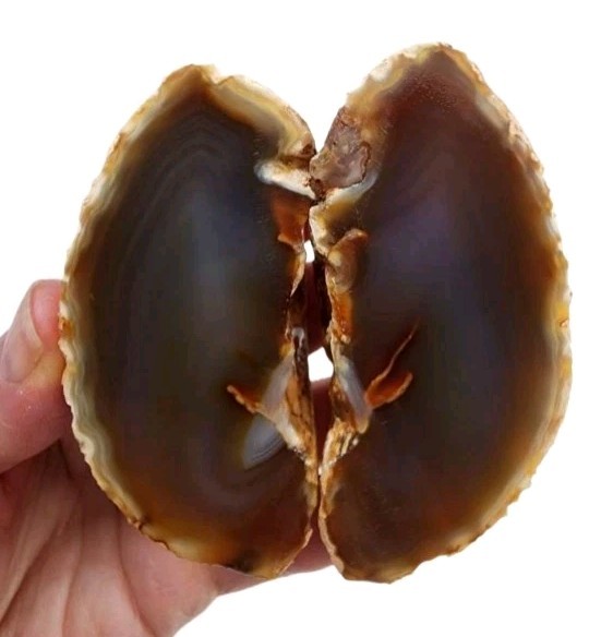 Agate Matching Halves 172.5 grams.