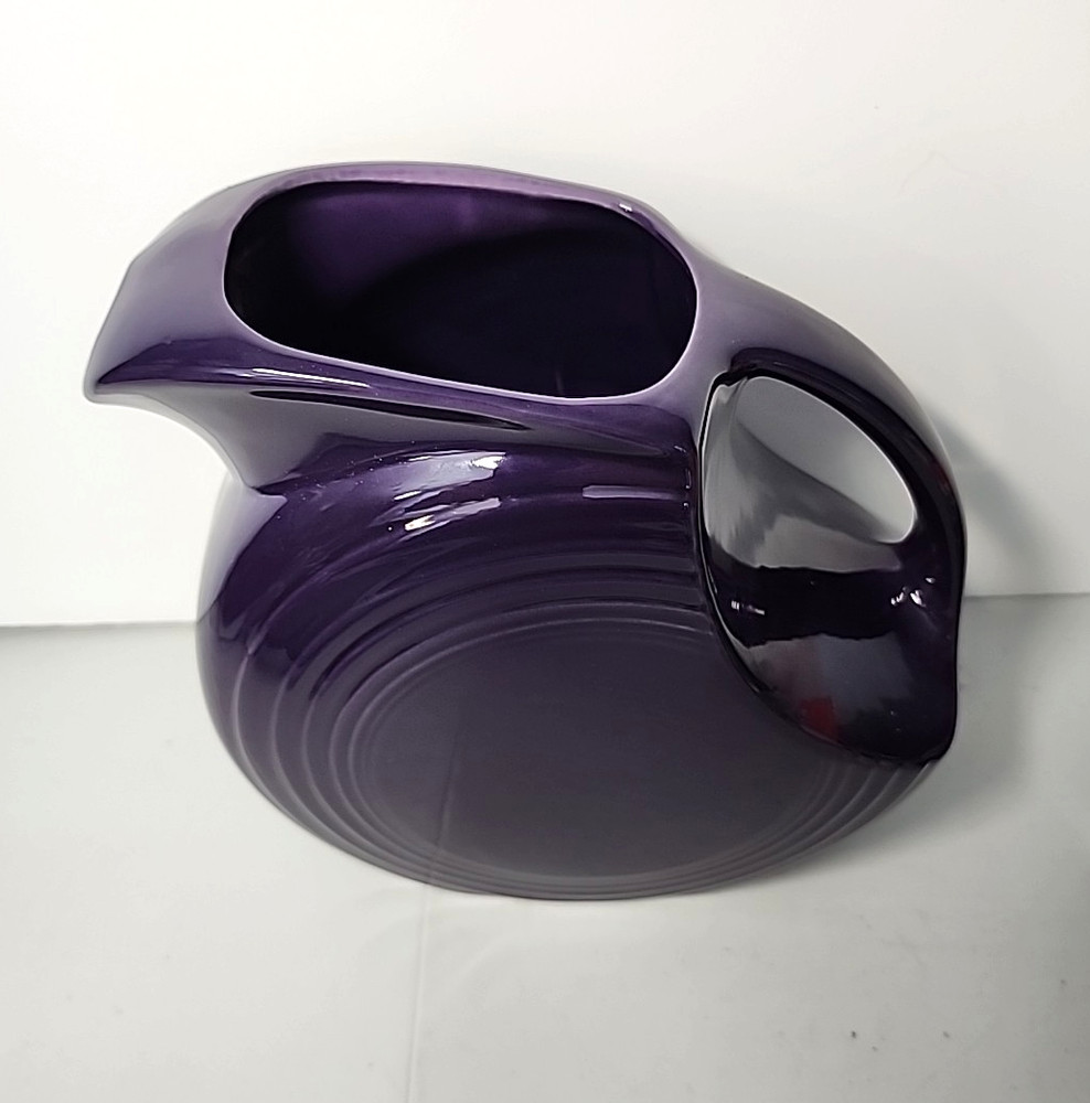 Fiestaware Retired Plum Disk Pitcher Large 2 Quart Homer Laughlin China Co.