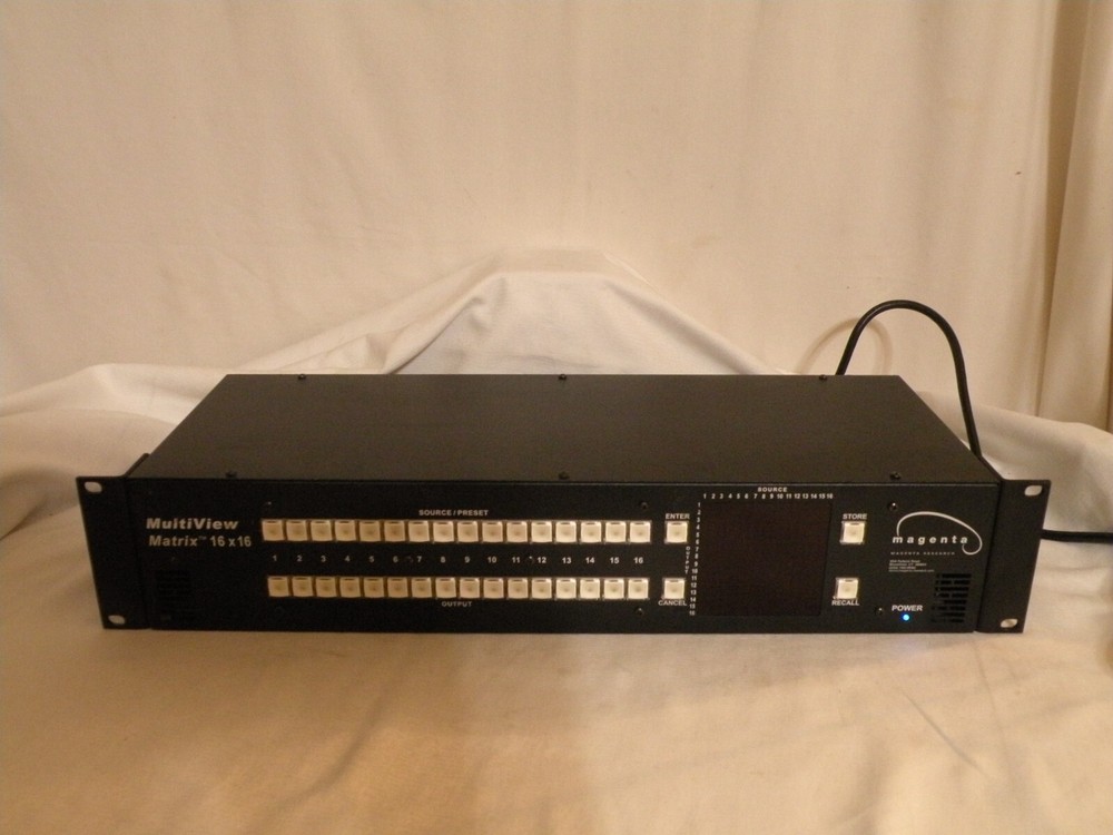 Magenta Multiview Matrix 16x16 Crosspoint Switch Distribution Amplifier