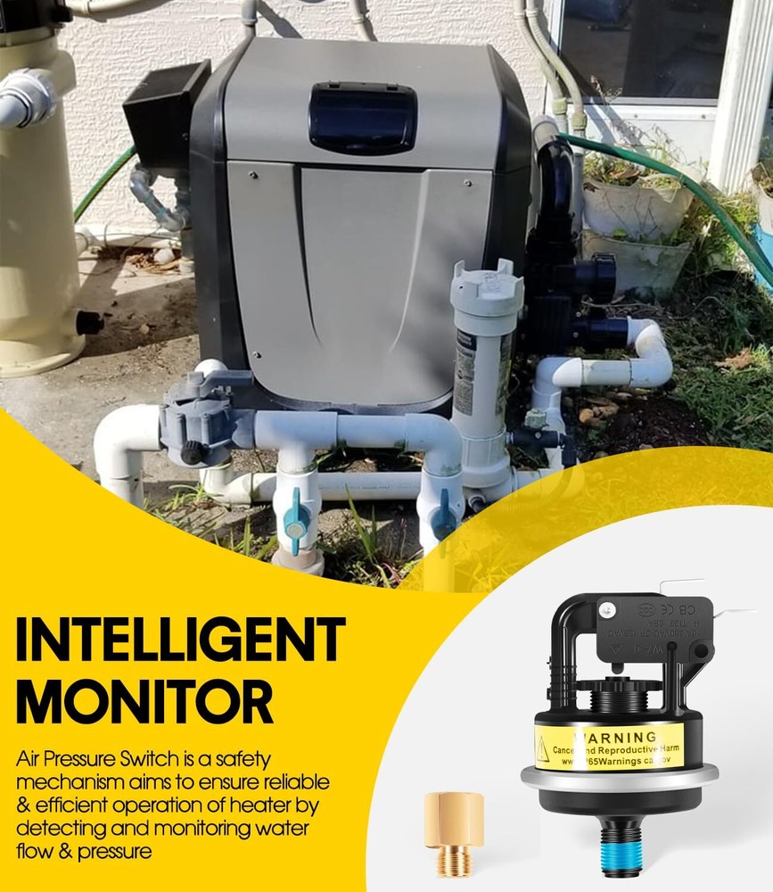 for Jandy Zodiac R0013200 Pool Heater Air Pressure Switch 2 Psi