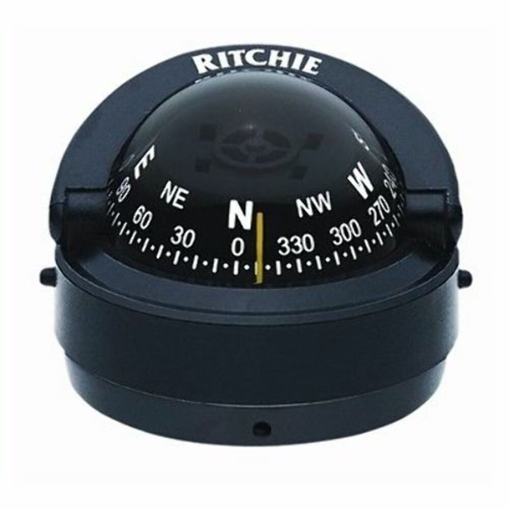 Ritchie Explorer Compass S-53 Traditional Black Surface Mount Boat Marine Light