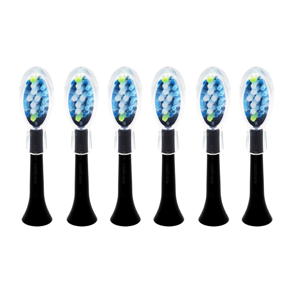 6-Pack Philips DiamondClean AdaptiveClean Replacement Black Brush Head | w/o Box