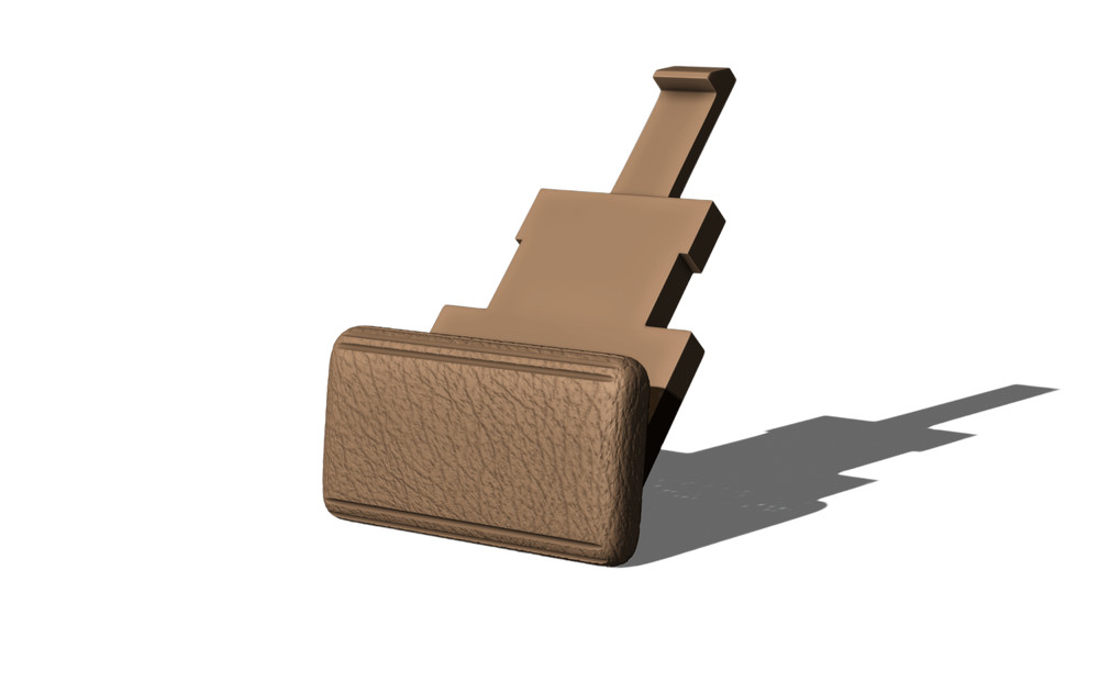 Mercedes Benz R129 Armrest Lid Latch Button - Tan