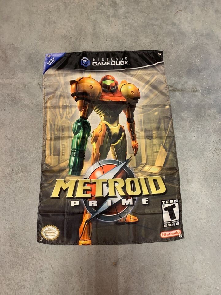 Metroid Prime Custom Wall Flag Banner Tapestry 2 x 3 Ft, Gamecube