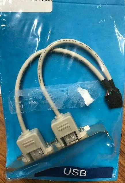 Dual USB to motherboard Cable and backplane