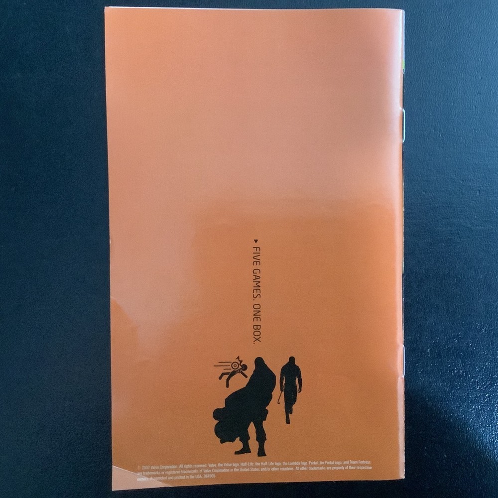 The Orange Box Microsoft Xbox 360 Instruction Manual Only