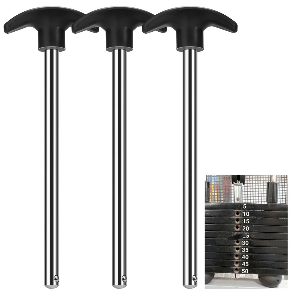 3pcs Weight Stack Pin, Gym Pins for Stack,Weight Lifting Black