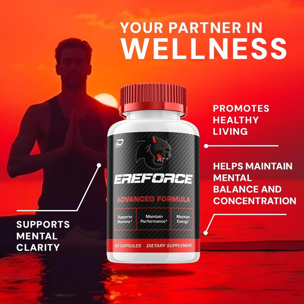 (5 Pack) EreForce for Men Capsules – Ere Force Vitamin Complex Pills, Energy