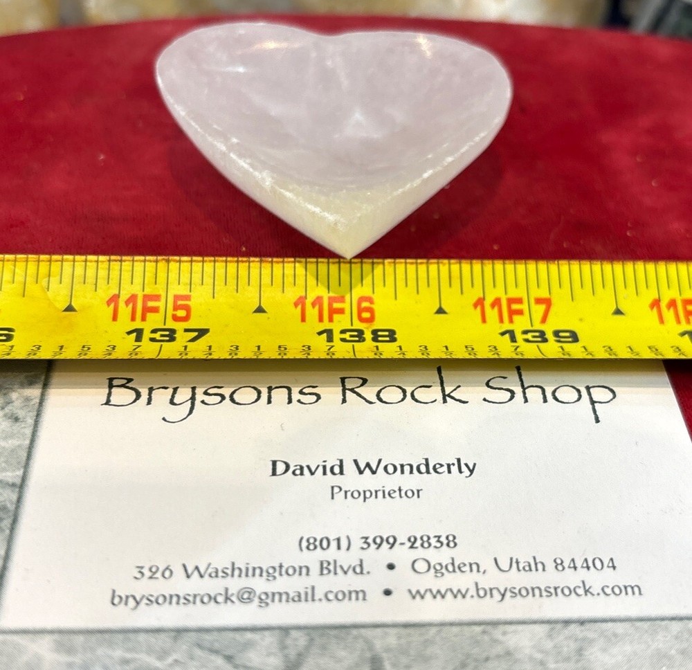 2” Selenite Bowl Heart Shape