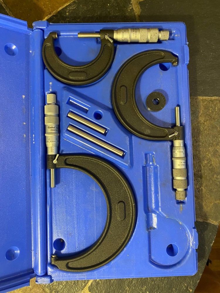 Central Tools 3 Piece Outside Micrometer Set with case