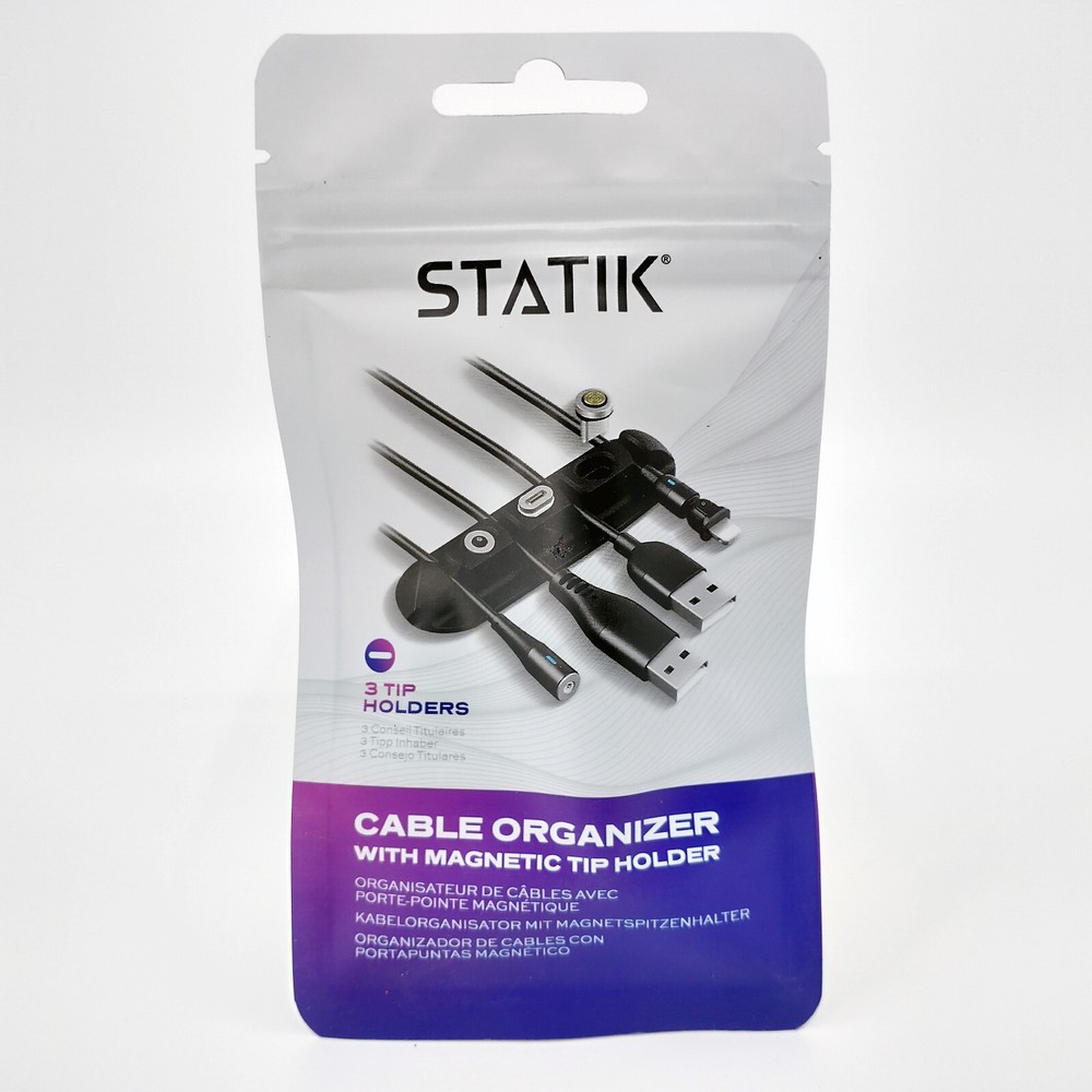 Statik Cable Organizer With Magnetic Tip Holder